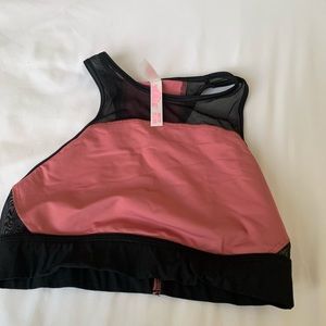 vs pink halter top sports bra